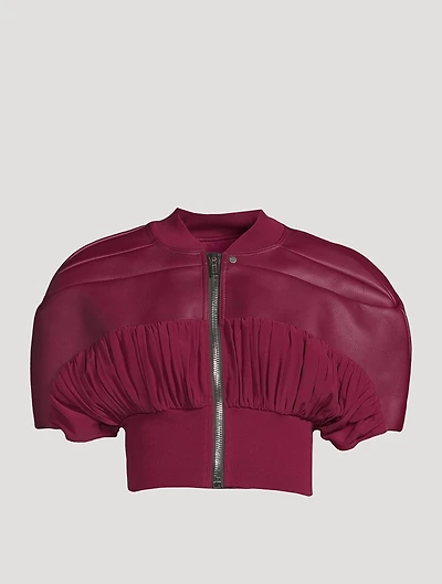 Edfu Micro Girdered Leather Shrug