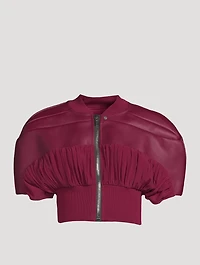 Edfu Micro Girdered Leather Shrug
