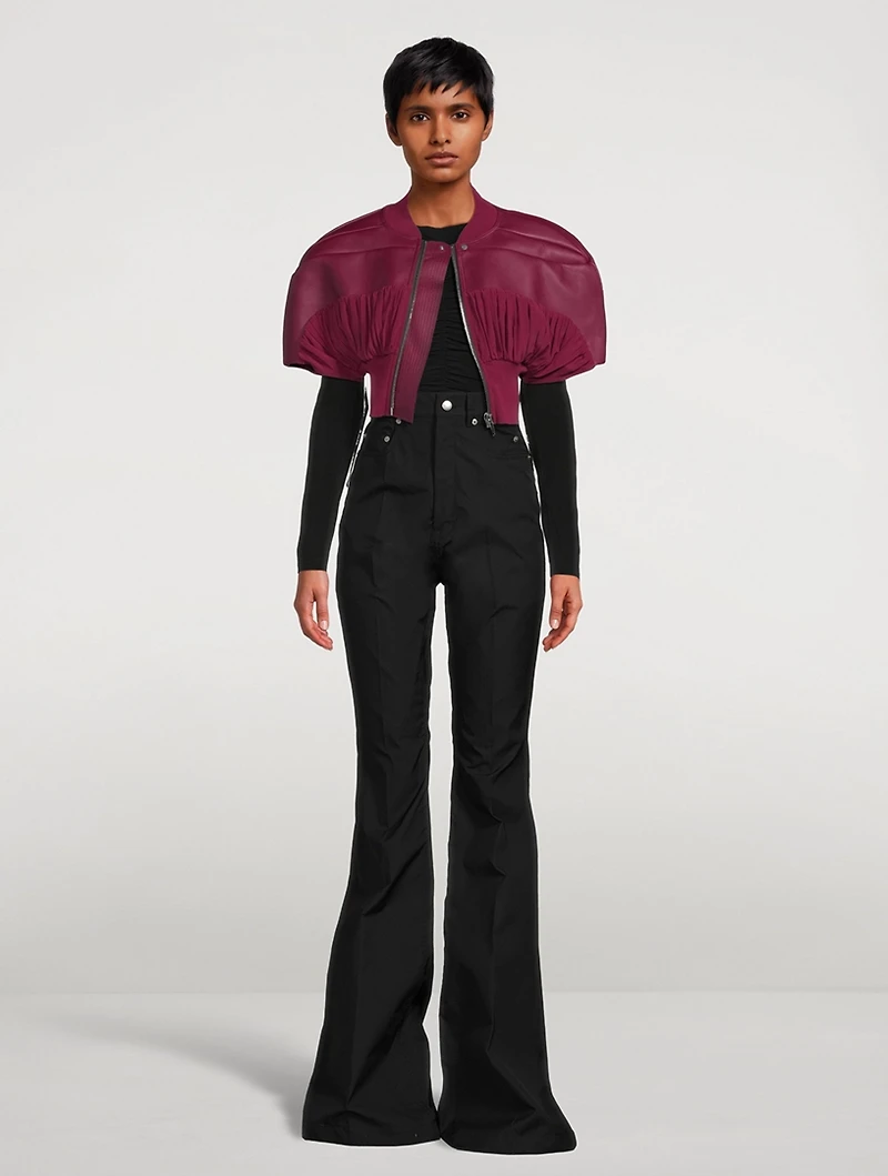 Edfu Micro Girdered Leather Shrug