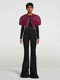 Edfu Micro Girdered Leather Shrug
