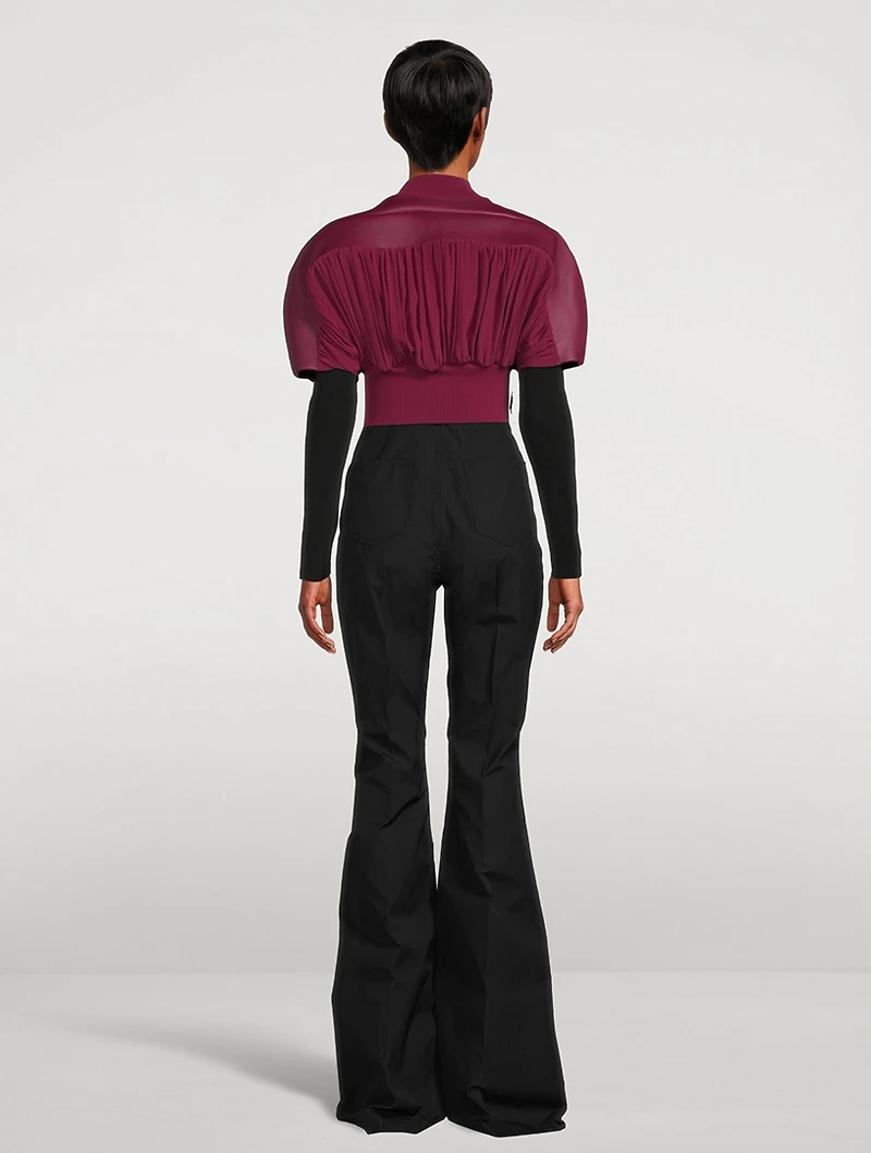Edfu Micro Girdered Leather Shrug