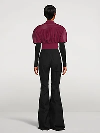 Edfu Micro Girdered Leather Shrug