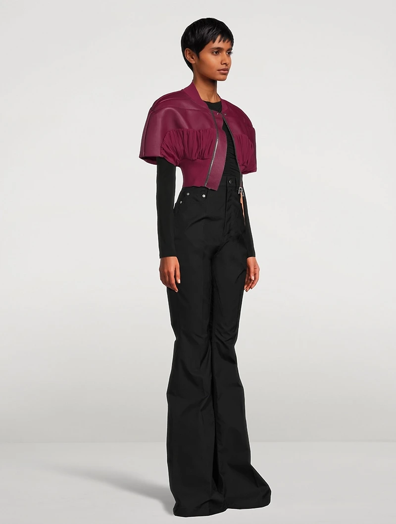 Edfu Micro Girdered Leather Shrug