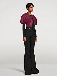 Edfu Micro Girdered Leather Shrug