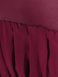 Edfu Micro Girdered Leather Shrug