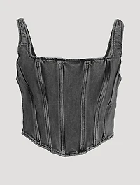 Stretch Denim Corset