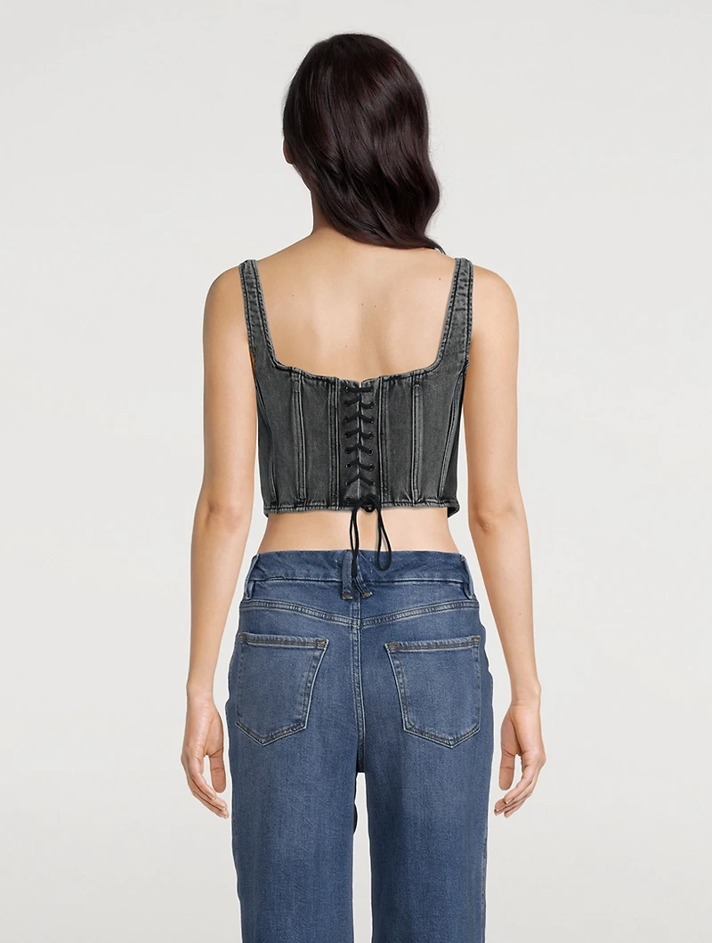 Stretch Denim Corset