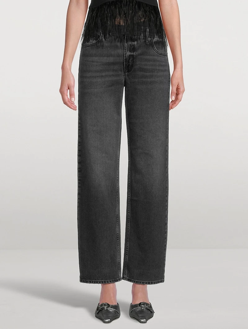 Good '90s Crossover Straight-Leg Jeans