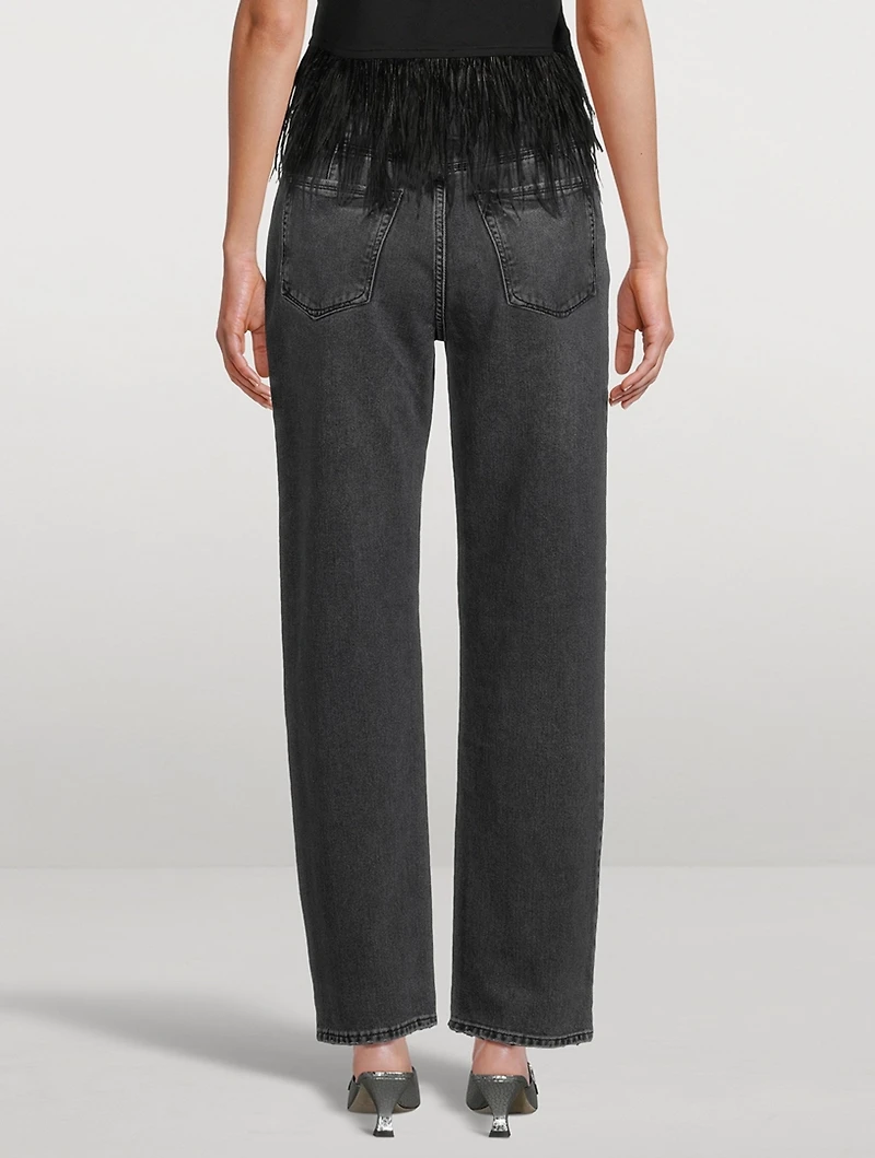 Good '90s Crossover Straight-Leg Jeans