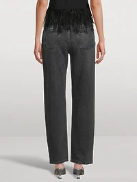 Good '90s Crossover Straight-Leg Jeans