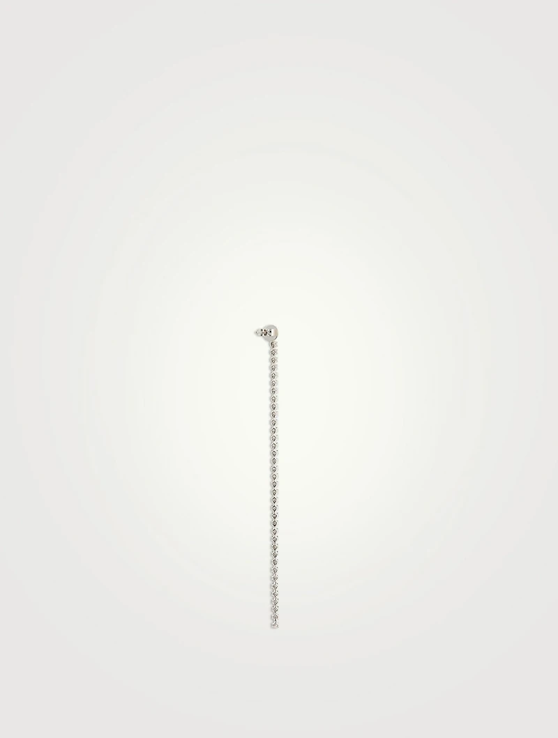 Hepburn 18K White Gold Drop Earrings With Diamonds