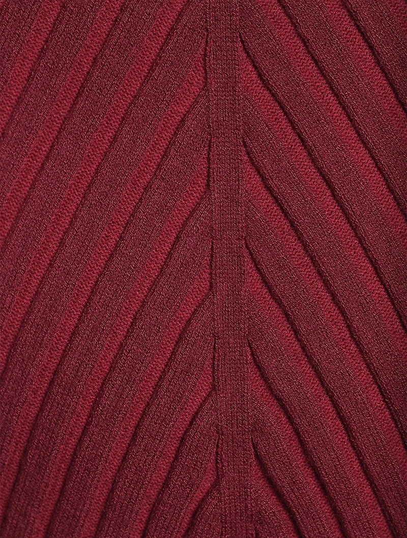Ribbed Knit Turtleneck Bodysuit