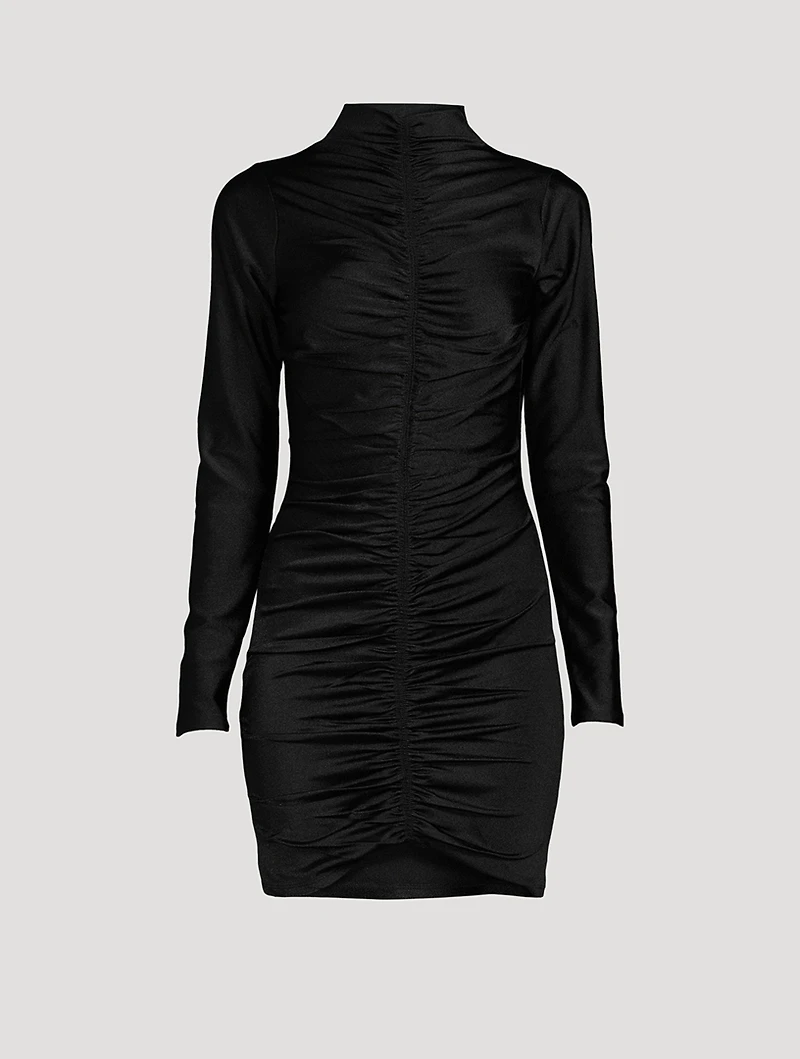 Compression Ruched Mini Dress