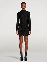 Compression Ruched Mini Dress
