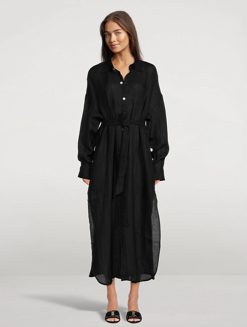 Playa Linen Caftan Dress