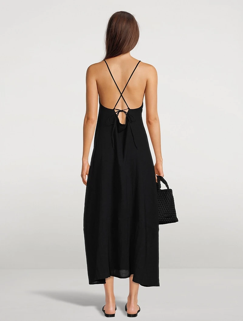 Mari Linen Maxi Dress