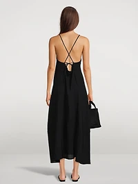 Mari Linen Maxi Dress