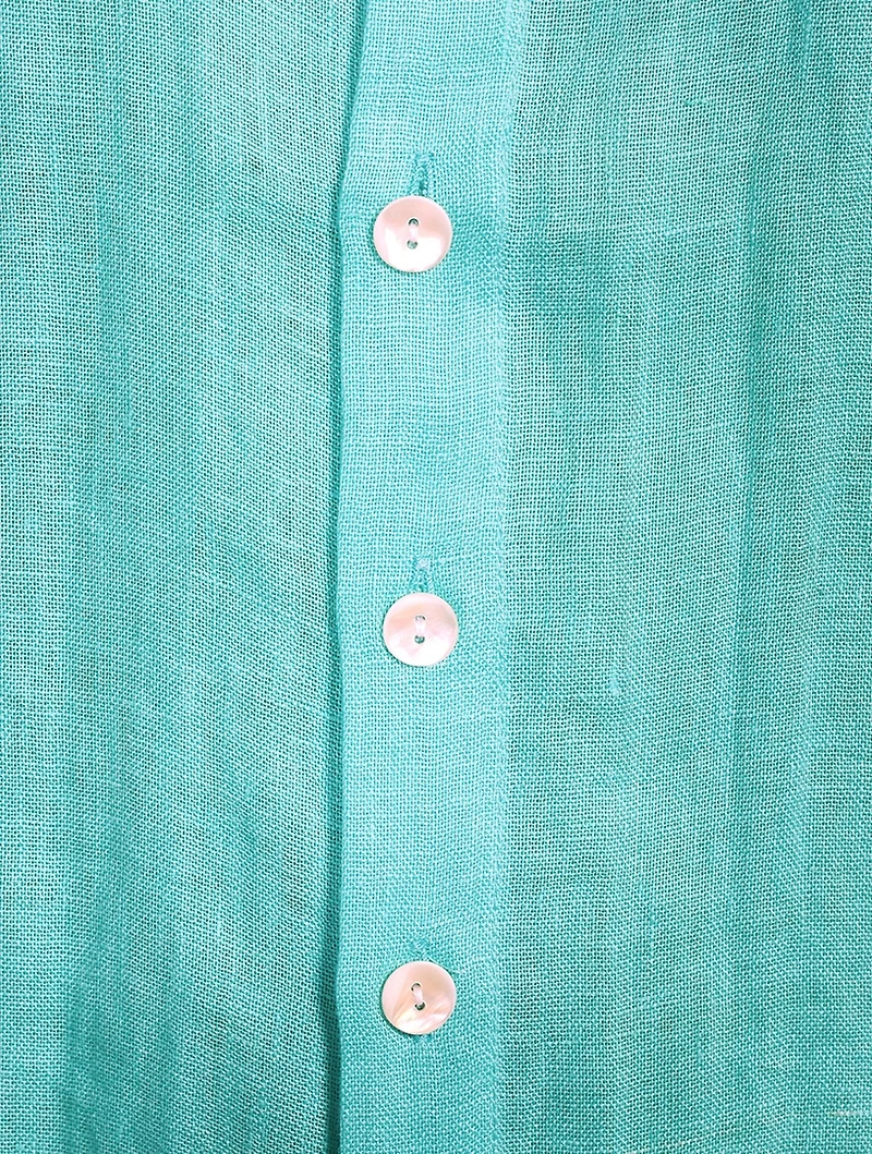 Playa Linen Oversized Shirt Dress