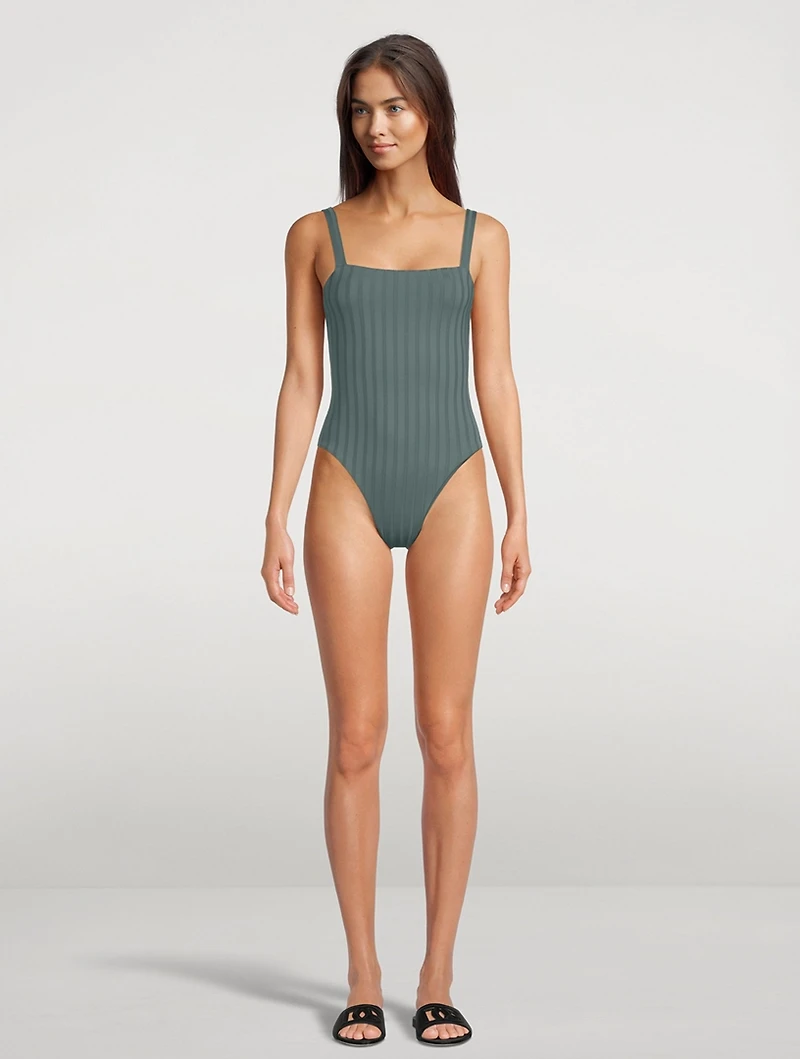 Leah Square Neck One-Piece Swimsuit