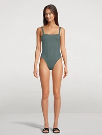 Leah Square Neck One-Piece Swimsuit