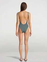 Leah Square Neck One-Piece Swimsuit