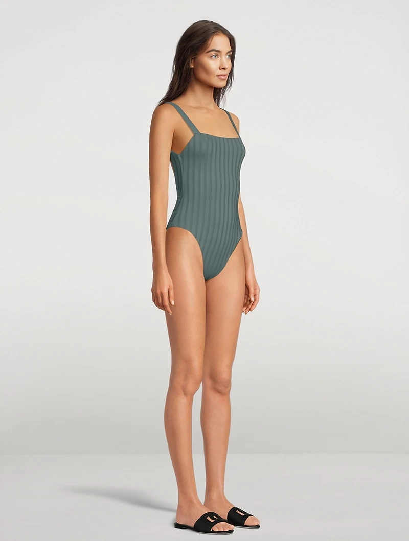 Leah Square Neck One-Piece Swimsuit