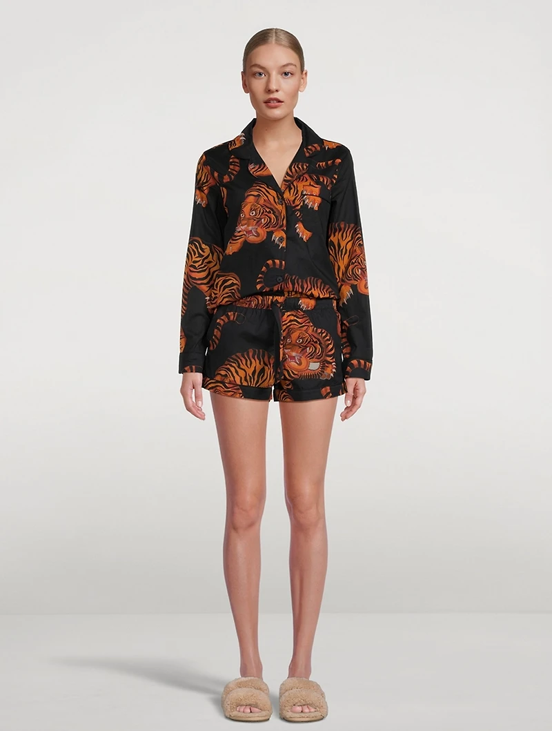 Signature Cotton Short Pajama Set Rayas Print