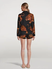 Signature Cotton Short Pajama Set Rayas Print