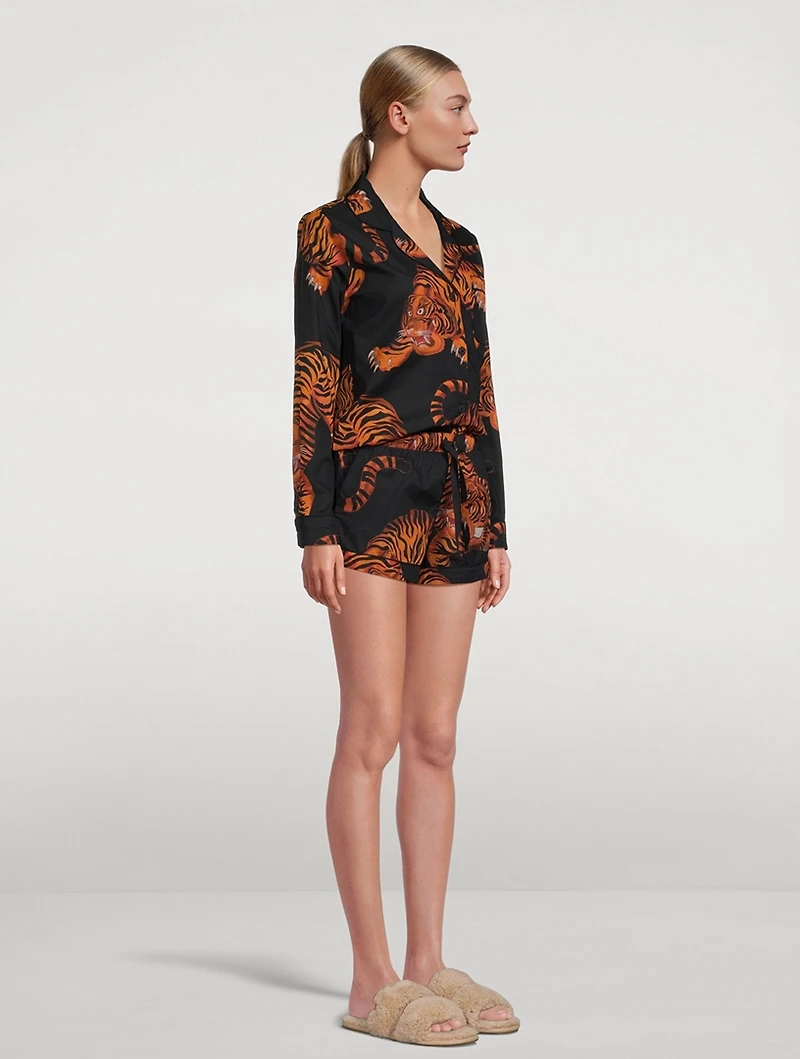 Signature Cotton Short Pajama Set Rayas Print