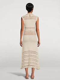 Nanay Crochet Midi Dress