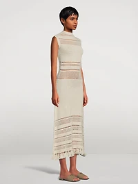 Nanay Crochet Midi Dress
