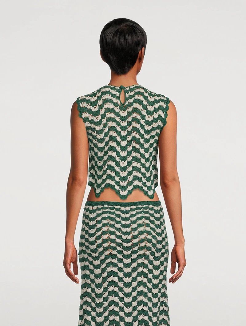 Nieva Crochet Sleeveless Top