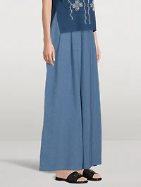 Acasia Organic Cotton Wide-Leg Pants
