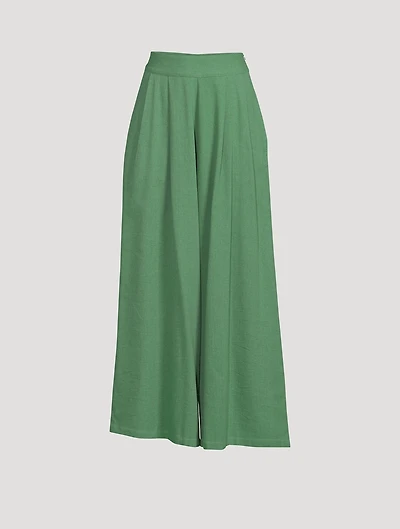 Acasia Organic Cotton Wide-Leg Pants