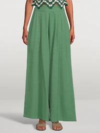Acasia Organic Cotton Wide-Leg Pants