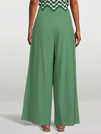 Acasia Organic Cotton Wide-Leg Pants