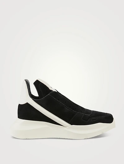 Geth Suede And Leather Runner Shoes