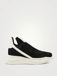 Geth Suede And Leather Runner Shoes