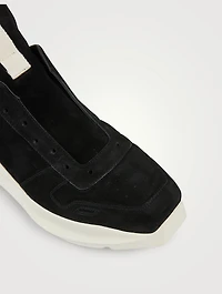 Geth Suede And Leather Runner Shoes