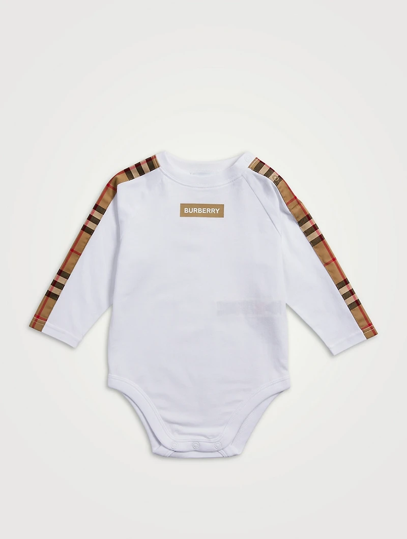 Cotton Onesie With Logo