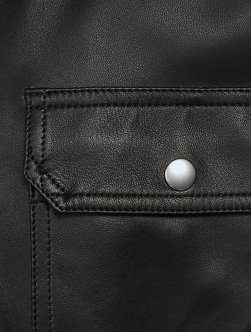 Edfu Peached Lambskin Outershirt