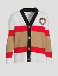 Icon Stripe Wool-Blend Cardigan