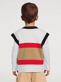 Icon Stripe Wool-Blend Sweater Vest