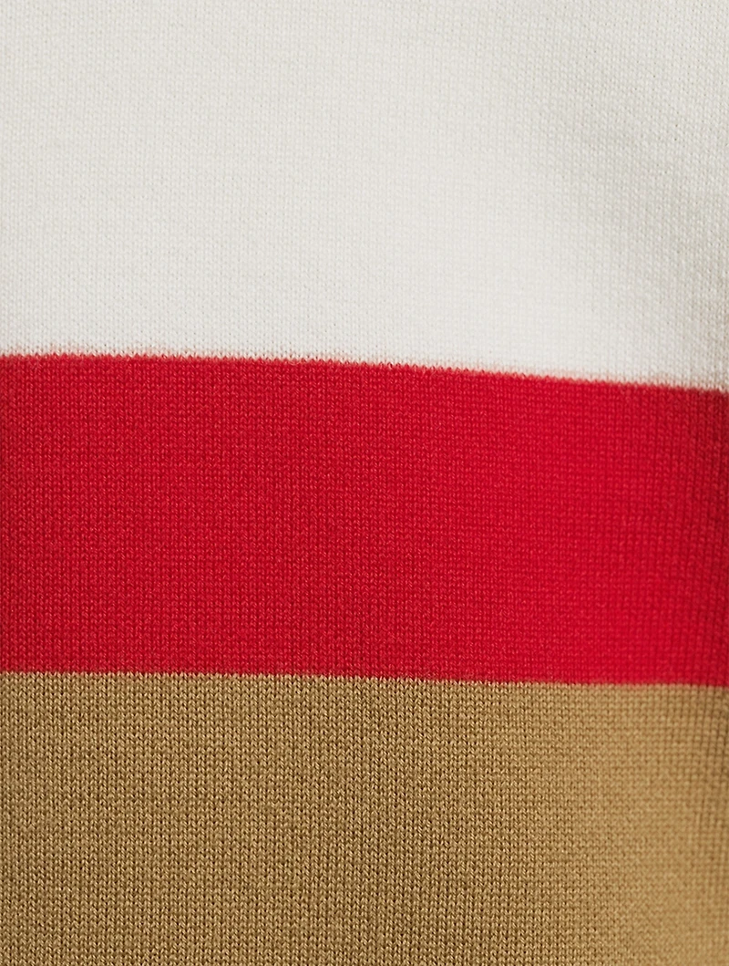 Icon Stripe Wool-Blend Sweater Vest