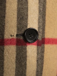 Reversible Check Wool Coat