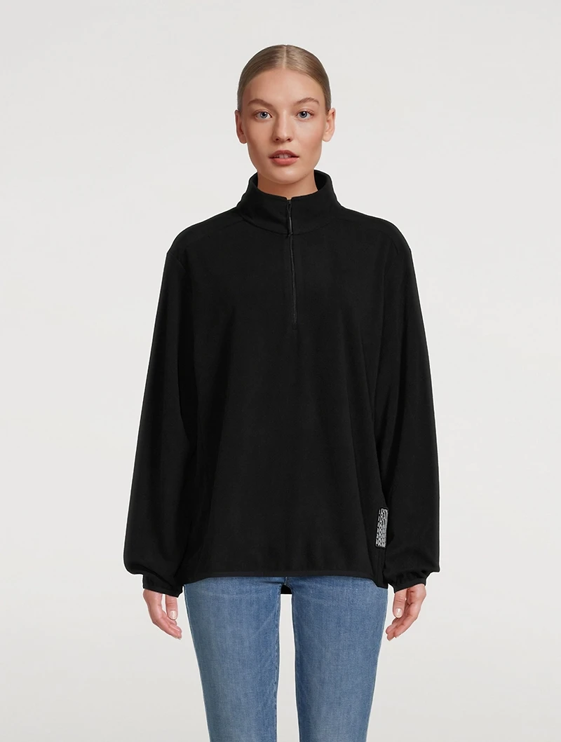Half-Zip Fleece Sweatshirt
