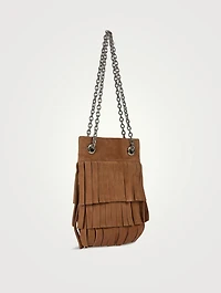 Rhea Suede Fringe Tote Bag
