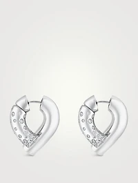 Oera 18K White Gold Earrings With Diamonds