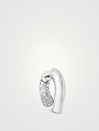 Oera 18K White Gold Earrings With Diamonds