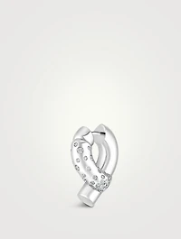 Oera 18K White Gold Earrings With Diamonds